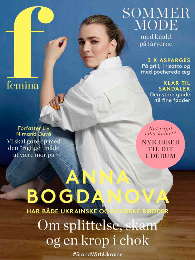 Anna Bogdanova - På forsiden af magasinet femina